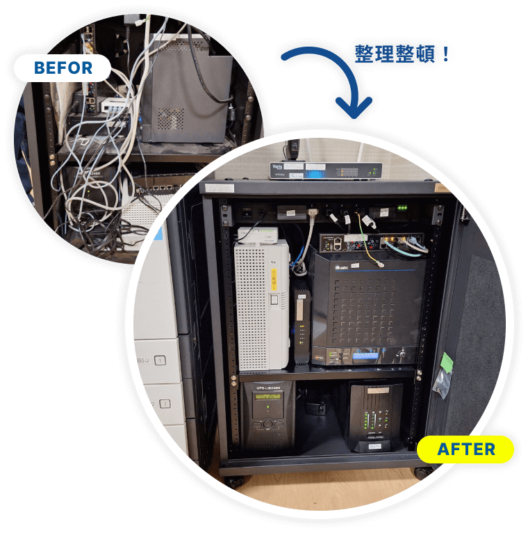 配線管理の最適化で、トラブルを未然に防止!